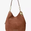 Lillie Large Suede Shoulder Bag