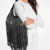 Limited-Edition Nolita Small Studded Fringe Suede Hobo Shoulder Bag Limited-Edition Nolita Small Studded Fringe Suede Hobo Shoulder Bag