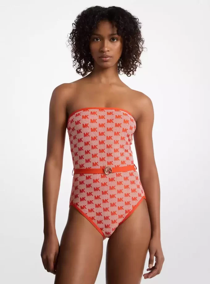 Logo Belter Bandeau Swimsuit