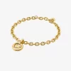 Logo Charm Chain-Link Bracelet