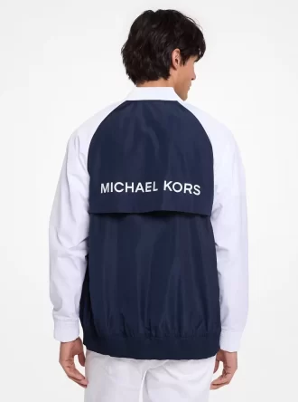 Logo Charm Windbreaker Jacket