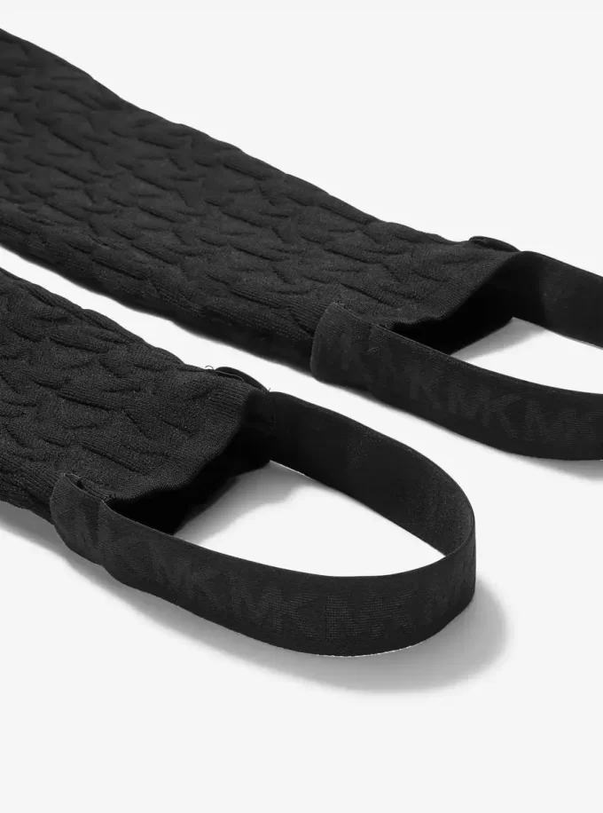 Logo Embossed Jacquard Ski Stirrup Leggings Logo Embossed Jacquard Ski Stirrup Leggings