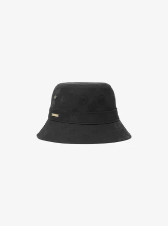 Logo Embossed Stretch Cotton Bucket Hat