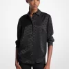 Logo Jacquard Satin Shirt