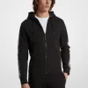 Logo Tape Cotton Blend Zip-Up Hoodie Logo Tape Cotton Blend Zip-Up Hoodie