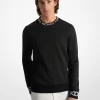 Logo Trim Cotton Blend Sweatshirt Logo Trim Cotton Blend Sweatshirt