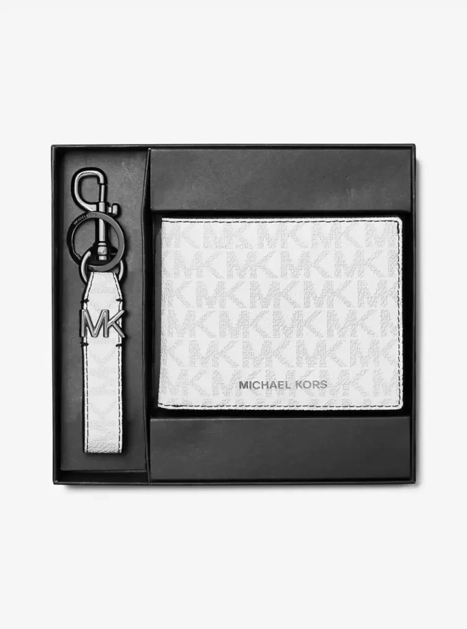 Logo Wallet and Key Chain Gift Set Logo Wallet and Key Chain Gift Set