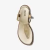 Mallory Metallic T-Strap Sandal