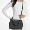 Marilyn Medium Saffiano Leather Satchel