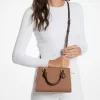 Marilyn Small Color-Block Saffiano Leather Messenger Bag