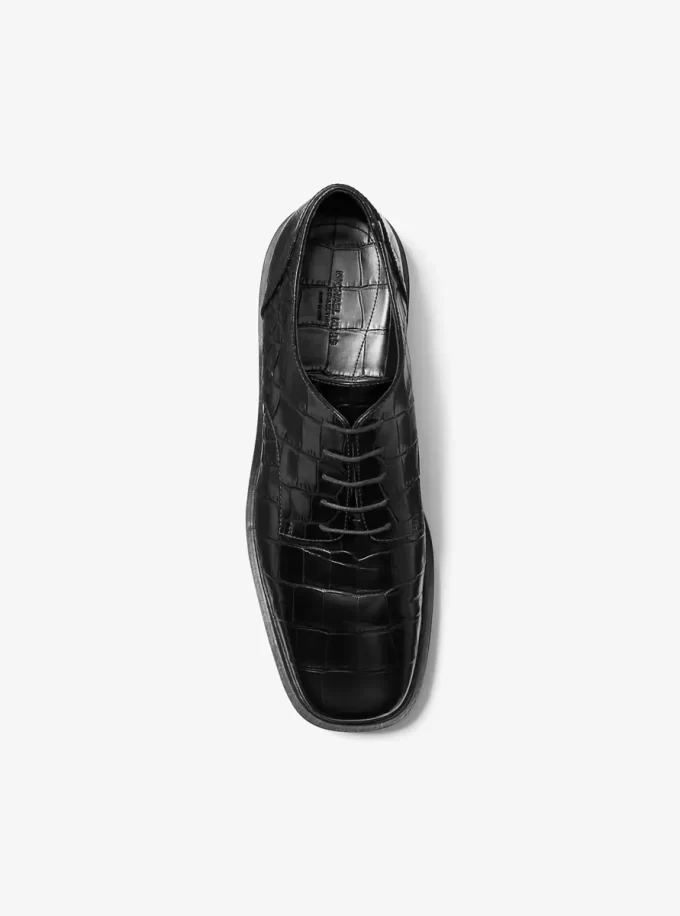 Marte Crocodile Embossed Leather Oxford Marte Crocodile Embossed Leather Oxford