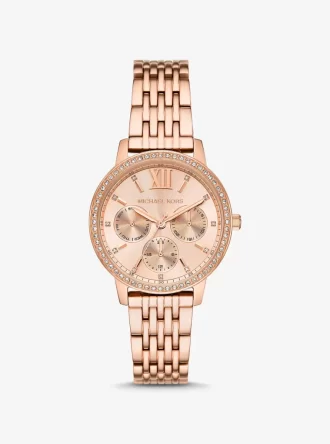 Melissa Pavé Rose Gold-Tone Watch Melissa Pavé Rose Gold-Tone Watch