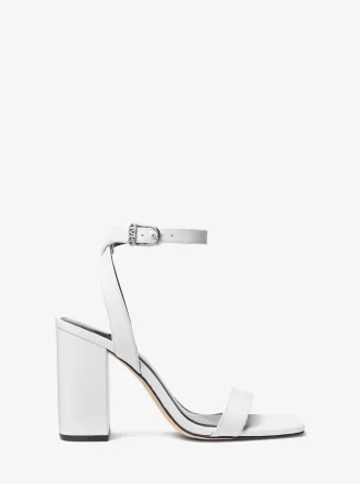 Merriam Leather Block Heel Sandal