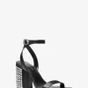 Merriam Studded Leather Block Heel Sandal