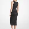 Metallic Logo Jacquard Midi Dress Metallic Logo Jacquard Midi Dress