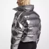 Metallic Nylon Ciré Puffer Jacket Metallic Nylon Ciré Puffer Jacket