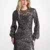 Metallic Paisley Lace Mini Dress Metallic Paisley Lace Mini Dress