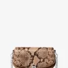 Mila Small Snake Embossed Convertible Crossbody Bag