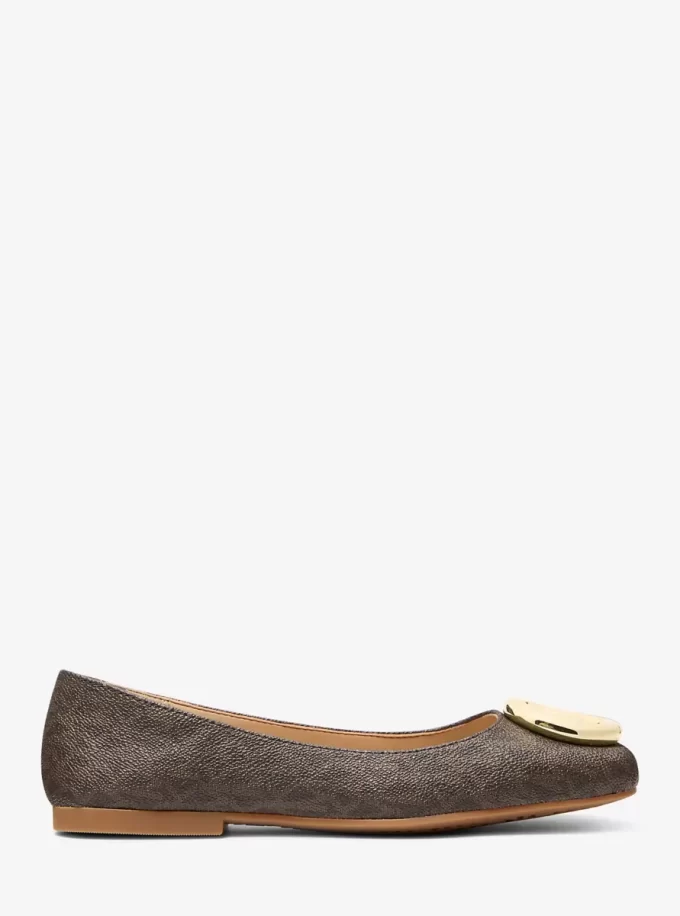 Milan Signature Logo Ballet Flat