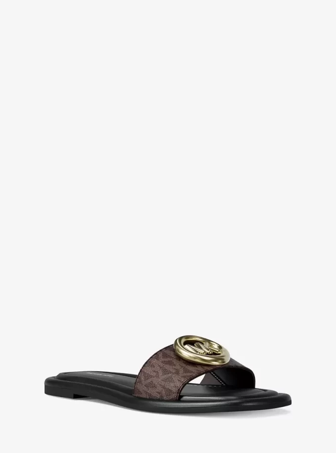 Milan Signature Logo Slide Sandal