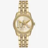 Mini Bryant Pavé Logo Gold-Tone Watch Mini Bryant Pavé Logo Gold-Tone Watch