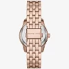 Mini Bryant Pavé Logo Rose Gold-Tone Watch
