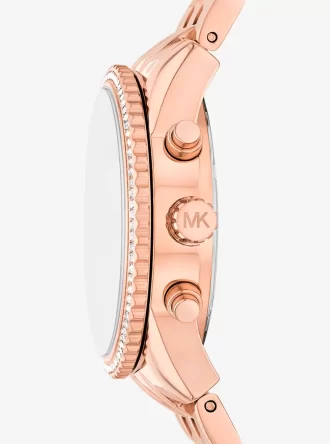 Mini Bryant Pavé Rose Gold-Tone Watch