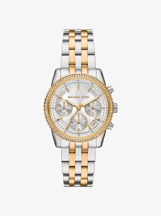 Mini Bryant Pavé Two-Tone Watch