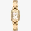 Mini Emery Pavé Gold-Tone Watch