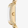 Mini Emery Pavé Gold-Tone Watch