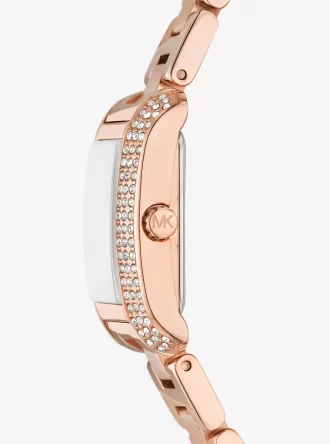 Mini Emery Pavé Rose Gold-Tone Watch