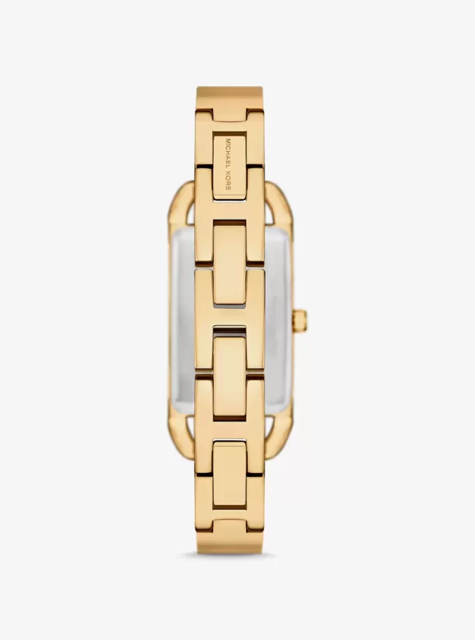 Mini Empire Pavé Gold-Tone Bangle Watch Mini Empire Pavé Gold-Tone Bangle Watch