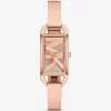 Mini Empire Pavé Rose Gold-Tone Bangle Watch