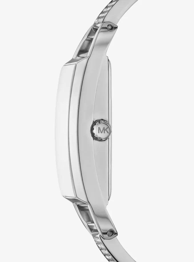 Mini Empire Pavé Silver-Tone Bangle Watch Mini Empire Pavé Silver-Tone Bangle Watch