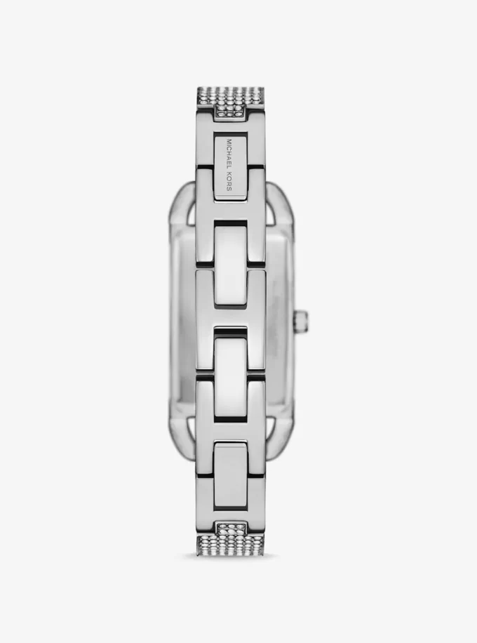 Mini Empire Pavé Silver-Tone Bangle Watch Mini Empire Pavé Silver-Tone Bangle Watch