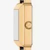 Mini Gwynn Gold-Tone and Leather Watch