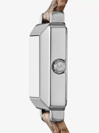 Mini Gwynn Snake Embossed Leather Watch