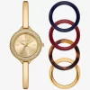 Mini Izzy Pavé Gold-Tone Watch and Interchangeable Bezel Set Mini Izzy Pavé Gold-Tone Watch and Interchangeable Bezel Set