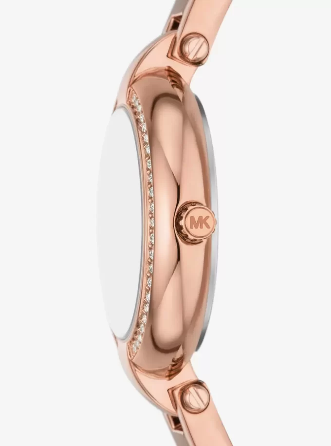 Mini Laney Rose Gold-Tone Bangle Watch Mini Laney Rose Gold-Tone Bangle Watch