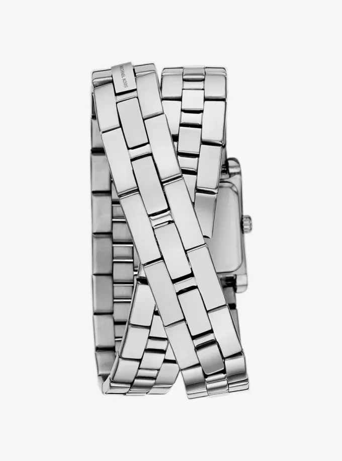 Mini Monroe Silver-Tone Double Wrap Watch Mini Monroe Silver-Tone Double Wrap Watch