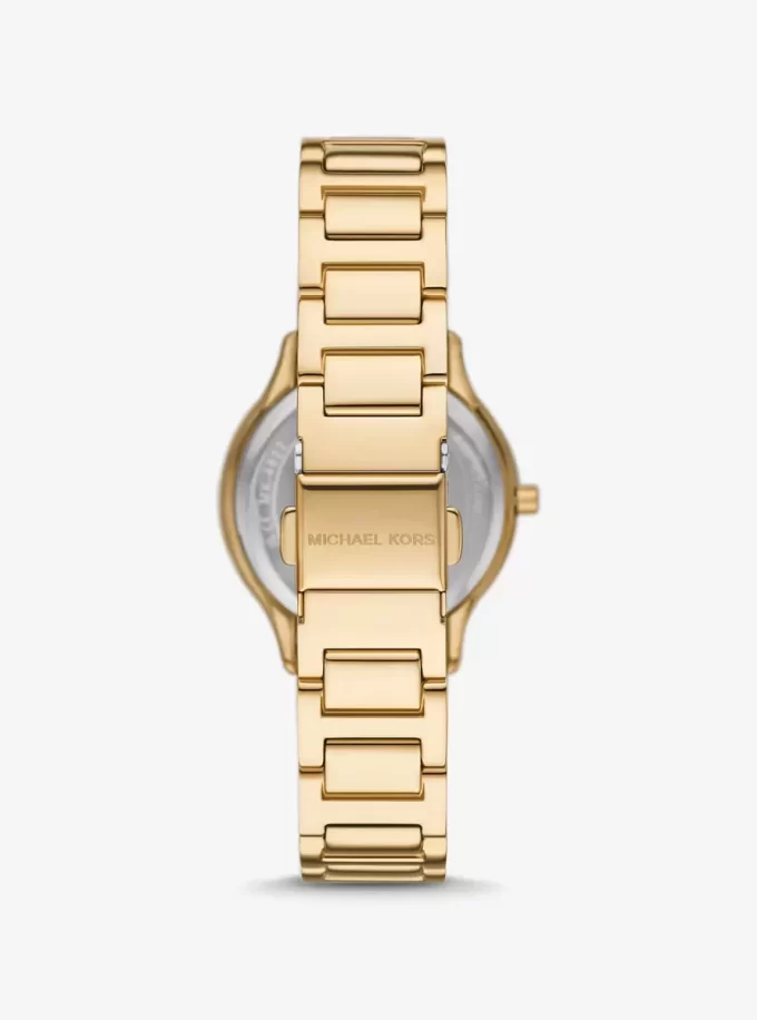 Mini Sage Pavé Gold-Tone Watch Mini Sage Pavé Gold-Tone Watch
