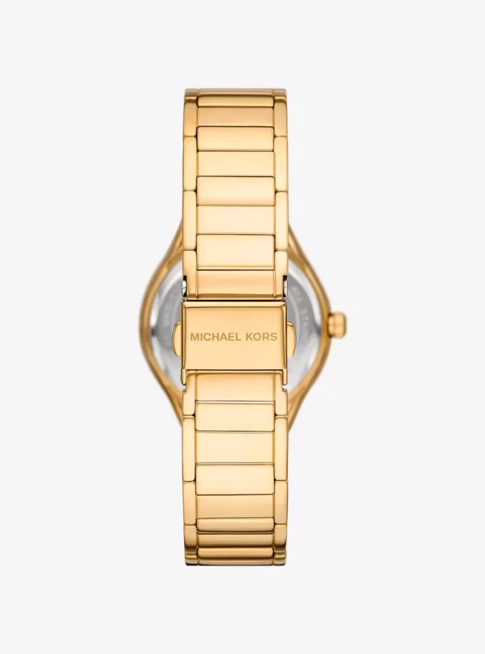 Mini Sylvia Pavé Gold-Tone Watch and Bracelet Gift Set Mini Sylvia Pavé Gold-Tone Watch and Bracelet Gift Set