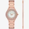 Mini Sylvia Pavé Rose Gold-Tone Watch and Bracelet Gift Set Mini Sylvia Pavé Rose Gold-Tone Watch and Bracelet Gift Set