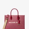 Mirella Medium Metallic Signature Logo Tote Bag