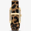 Monroe Gold-Tone and Leopard Print Calf Hair Watch Monroe Gold-Tone and Leopard Print Calf Hair Watch