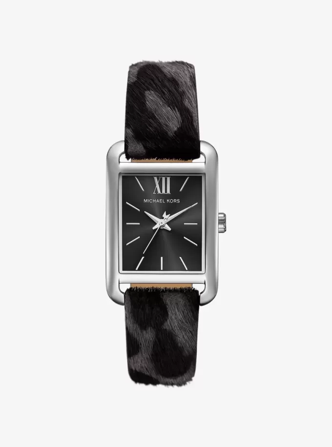 Monroe Leopard Print Calf Hair Watch