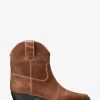 Noemie Distressed Leather Boot Noemie Distressed Leather Boot