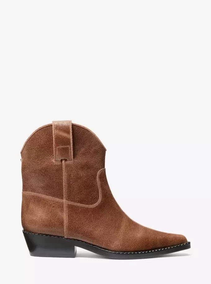Noemie Distressed Leather Boot Noemie Distressed Leather Boot
