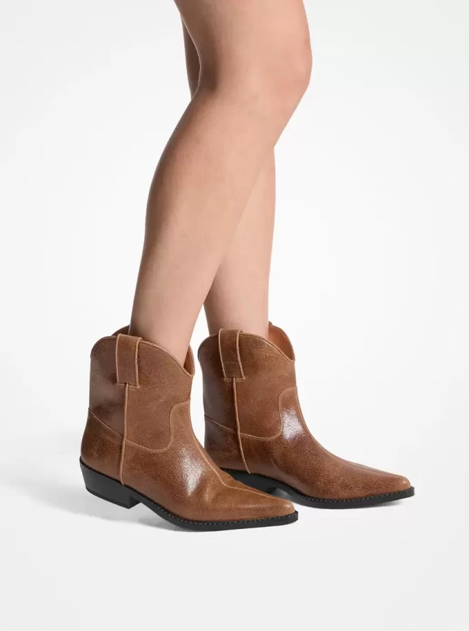 Noemie Distressed Leather Boot Noemie Distressed Leather Boot