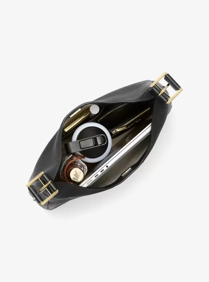 Nolita Large Pebbled Leather Hobo Shoulder Bag Nolita Large Pebbled Leather Hobo Shoulder Bag